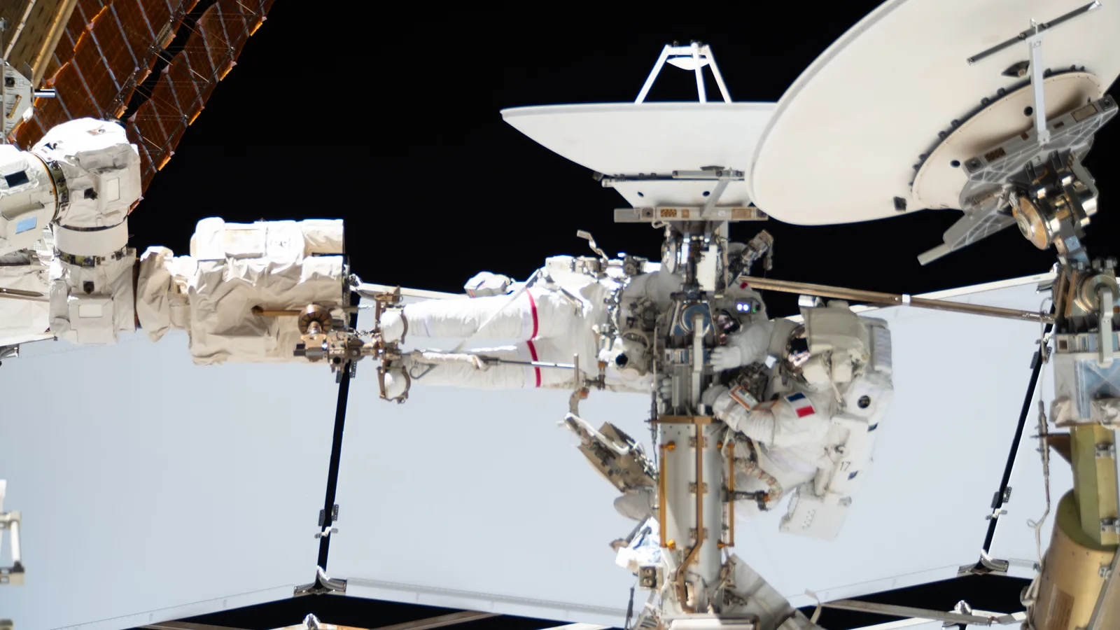 NASA's Meir, ESA's Adenot Complete ISS Spacewalk