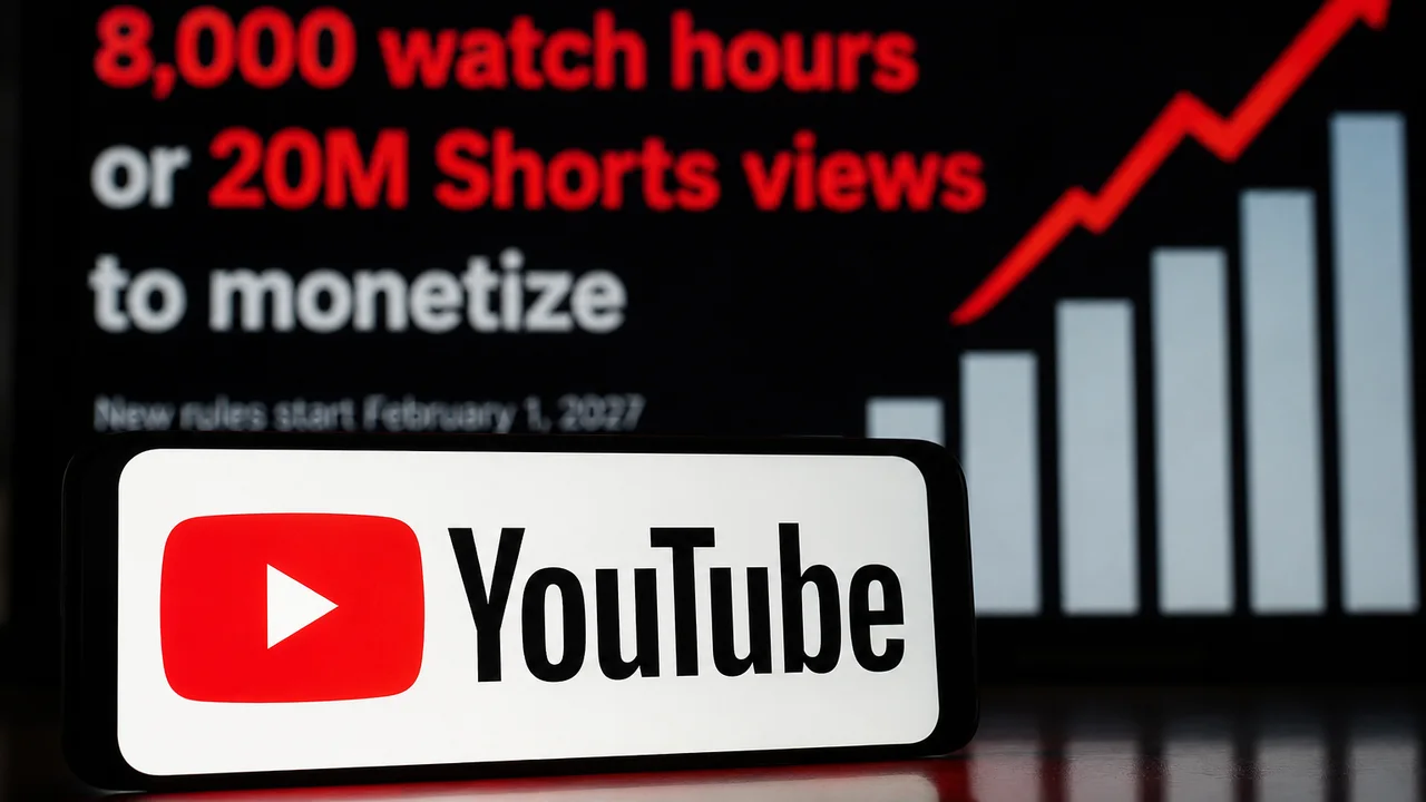 YouTube double les seuils de monétisation en 2027