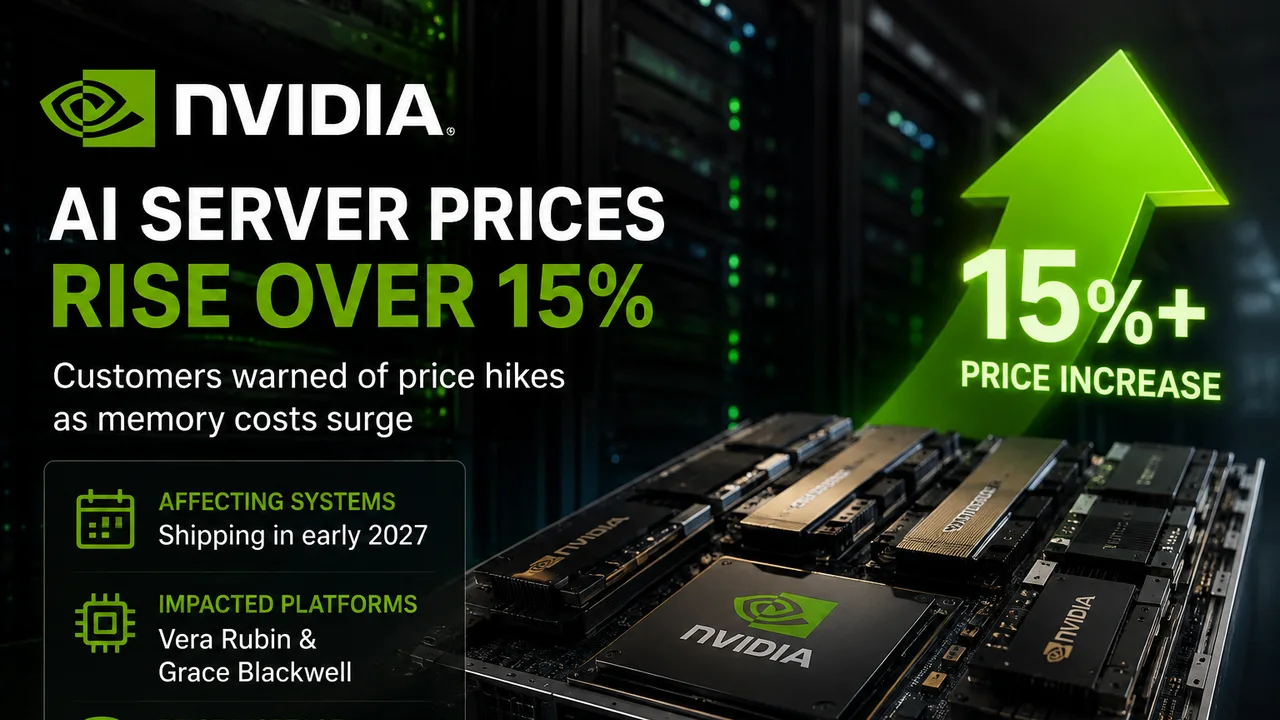 Les serveurs IA de Nvidia pourraient augmenter de plus de 15 %