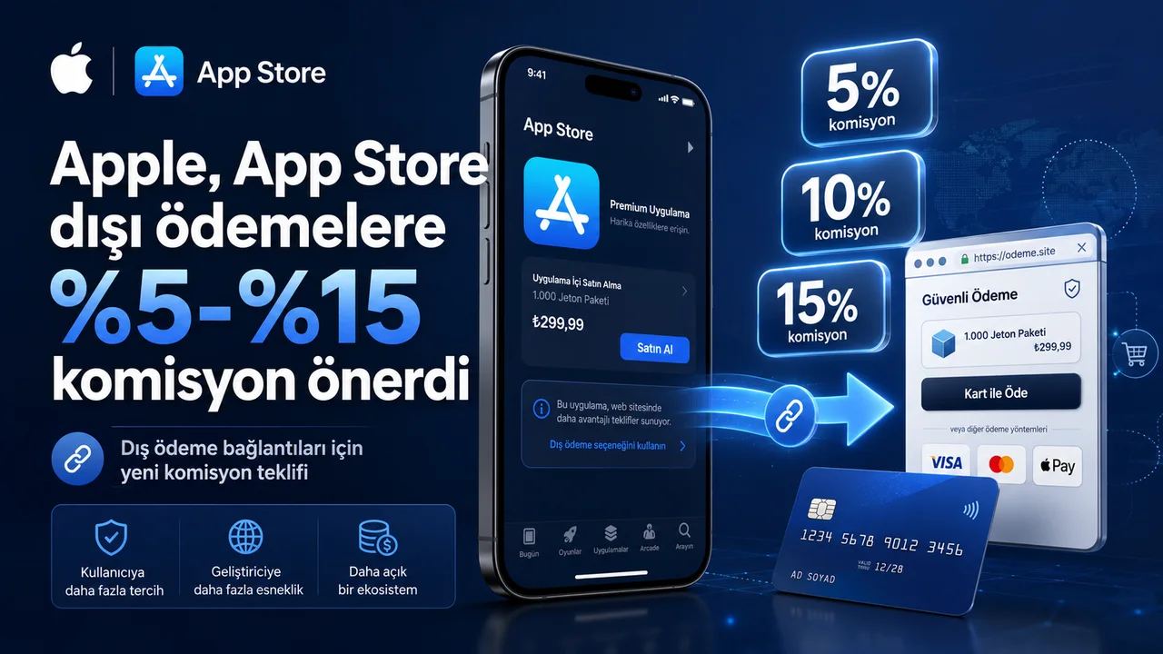 Apple propose 5 à 15 % de commission hors App Store