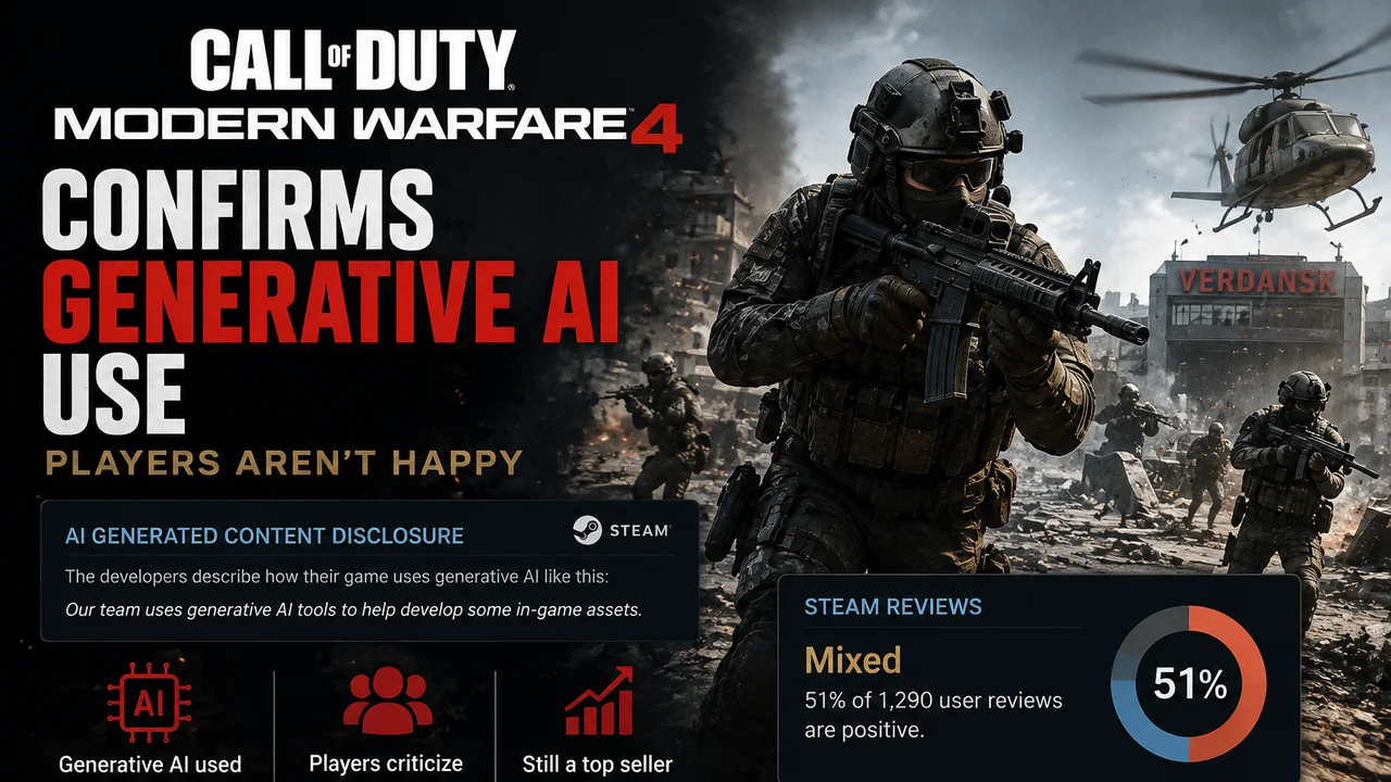 Call of Duty: Modern Warfare 4 yapay zeka kullandığını doğruladı